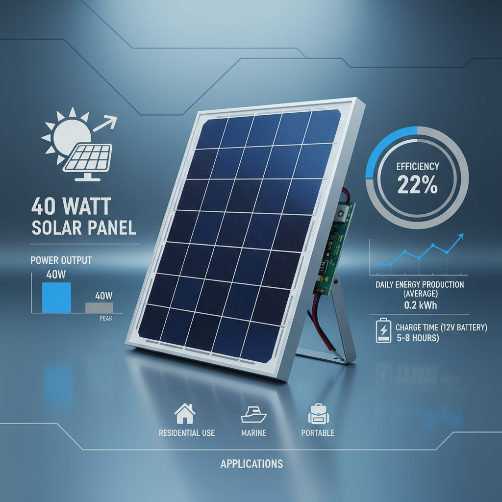 40 watt solar panel