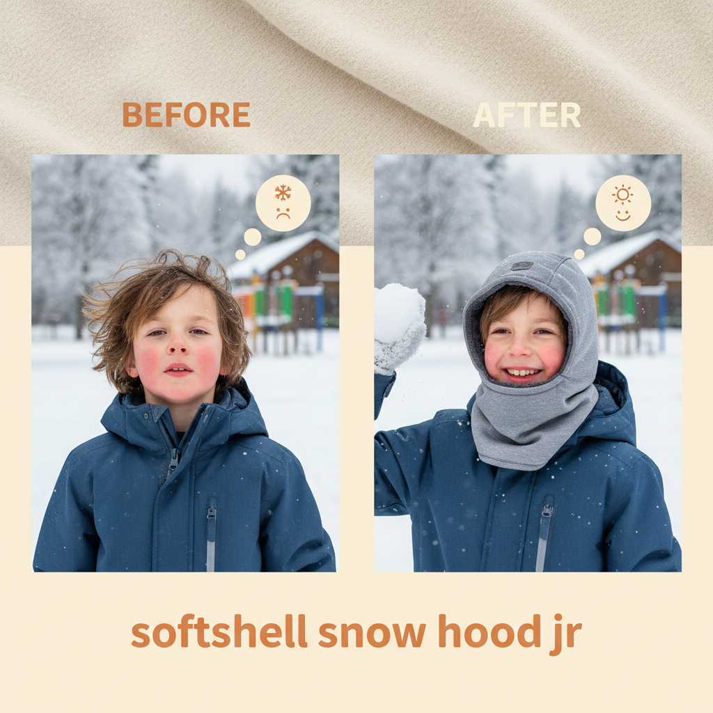 softshell snow hood jr