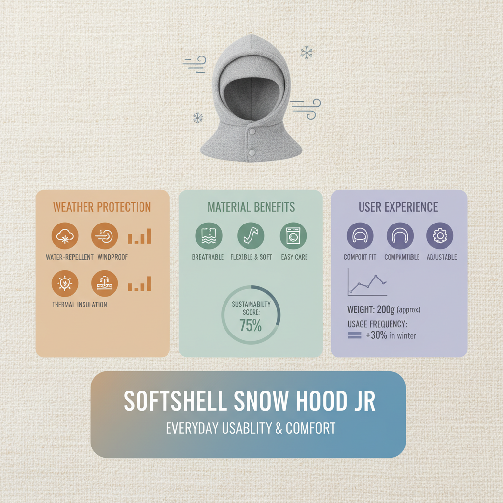 softshell snow hood jr
