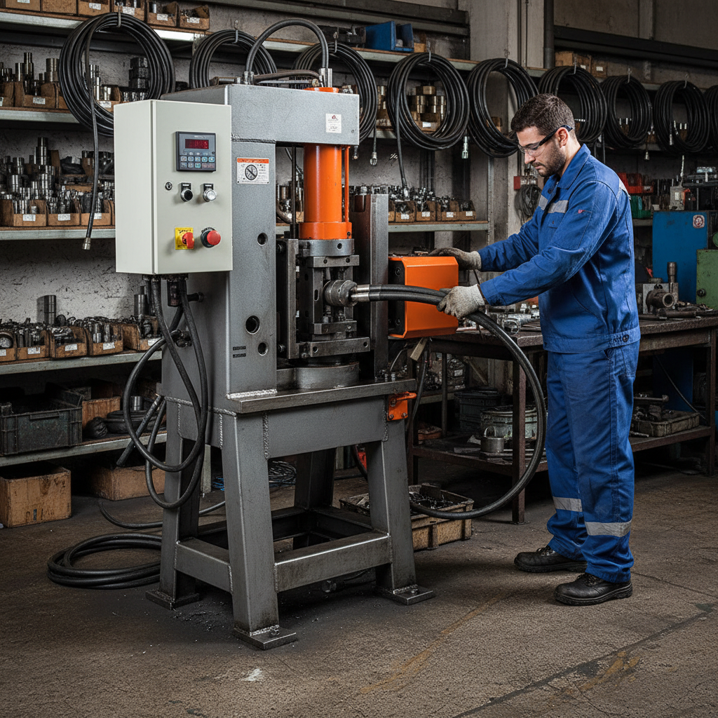 hose gripping machine