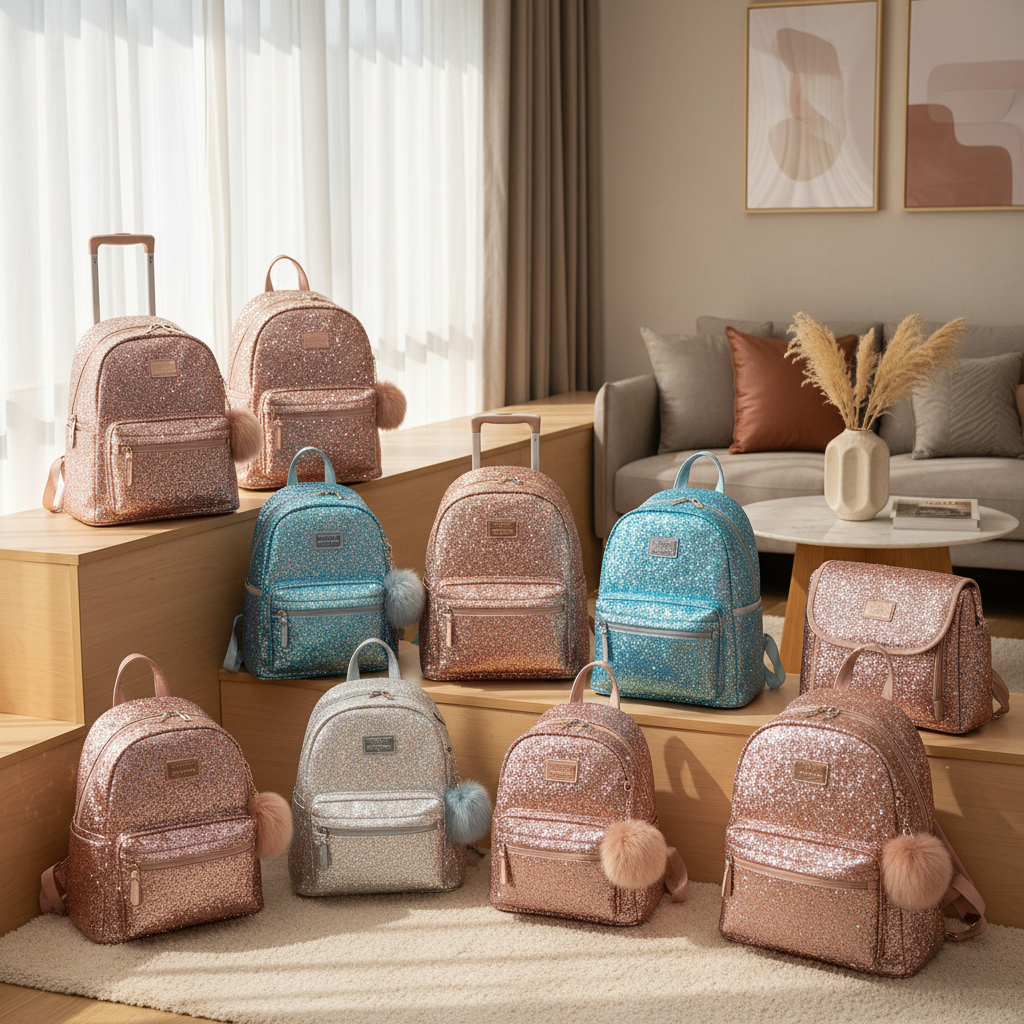 glitter backpack wholesale