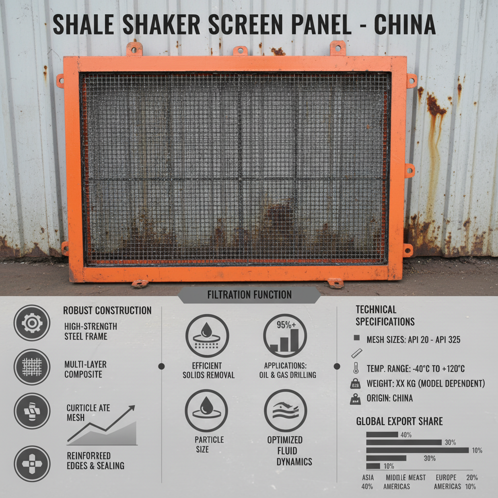 China Shale Shaker Screen Panel
