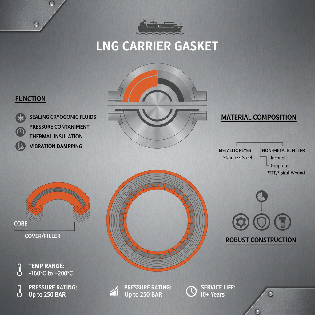 LNG carrier gasket