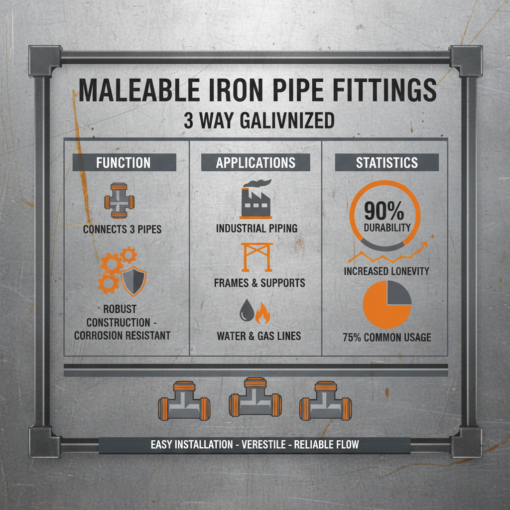 3 way galvanized pipe fittings