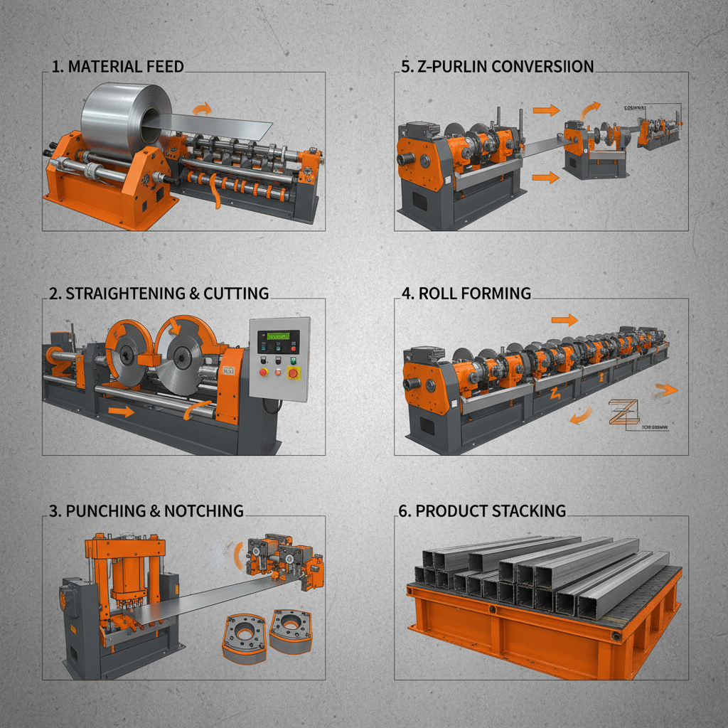 c z purlin roll forming machine