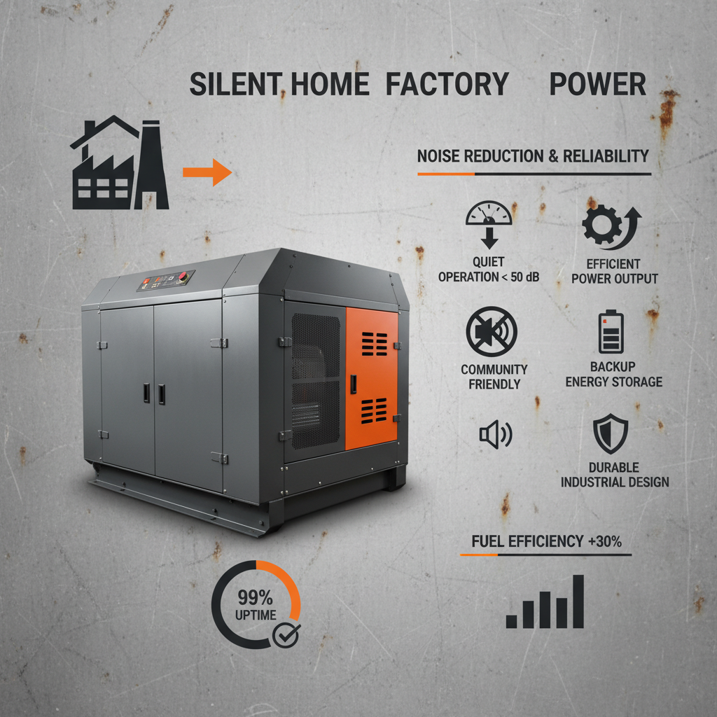 silent generator for home Factory