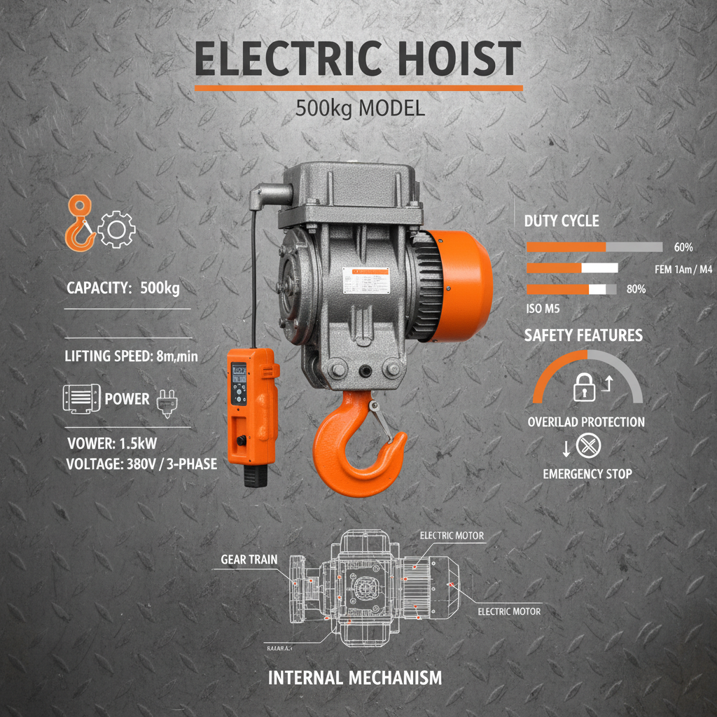 500kg electric hoist