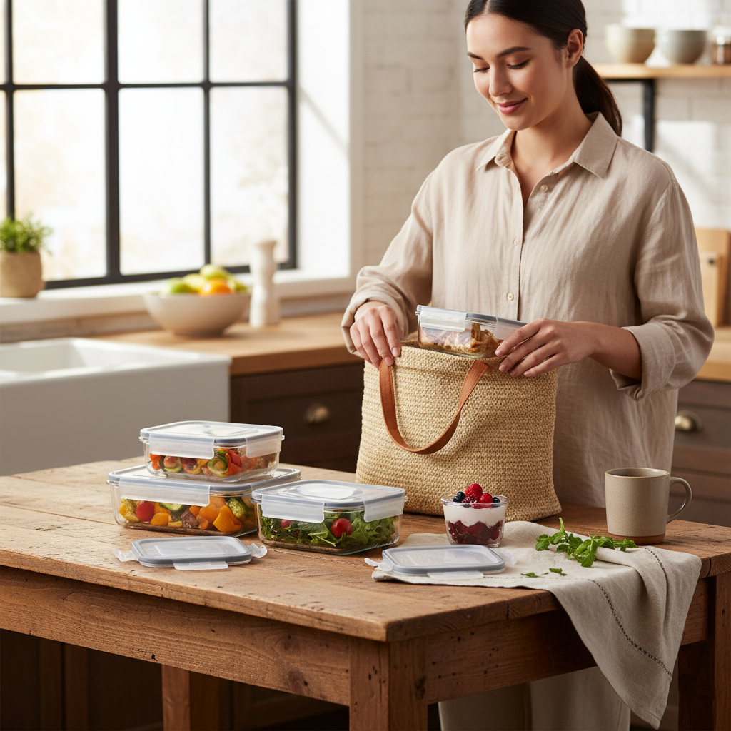 genicook glass container food storage