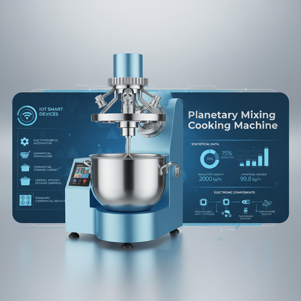Planetary Mixing Cooking Machine