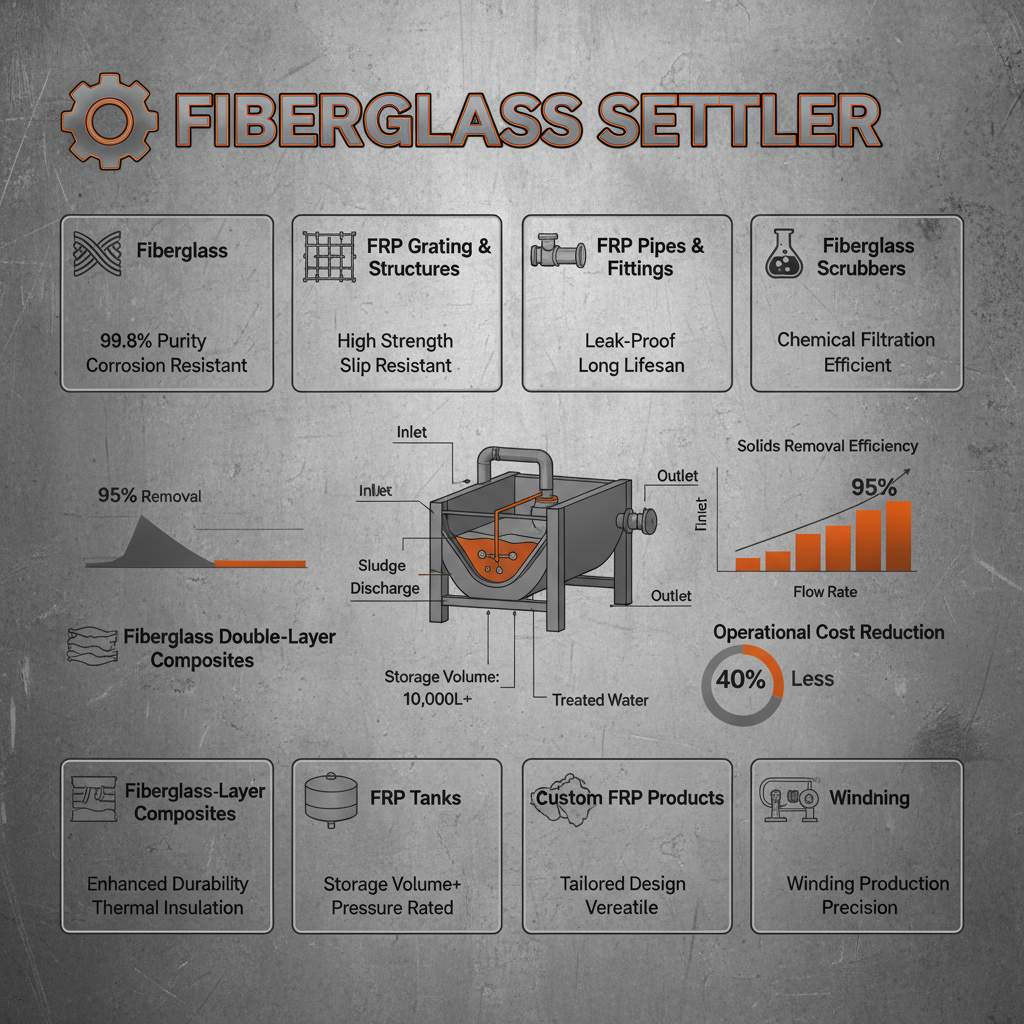 Industrial Fiberglass Settler for Efficient Water Treatment