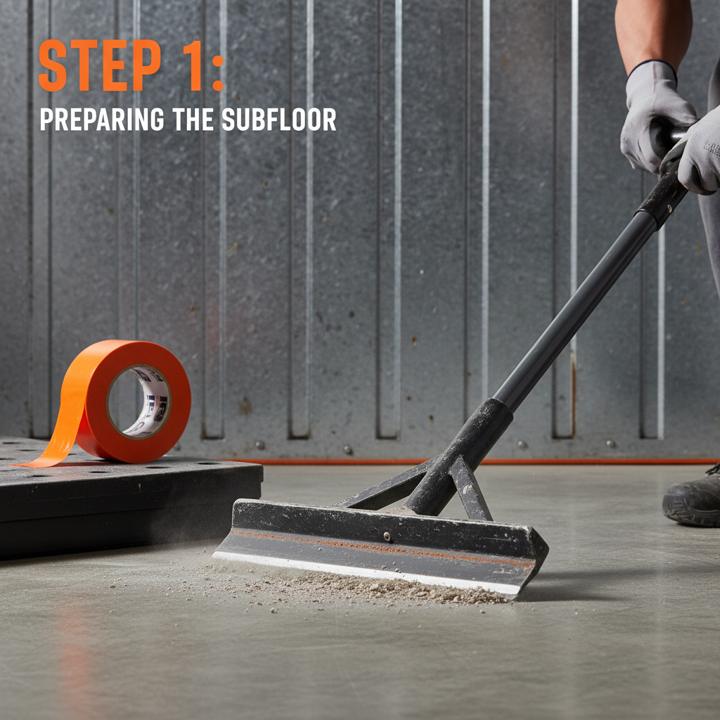 Professional Commercial Flooring Guide with ipg masking tape