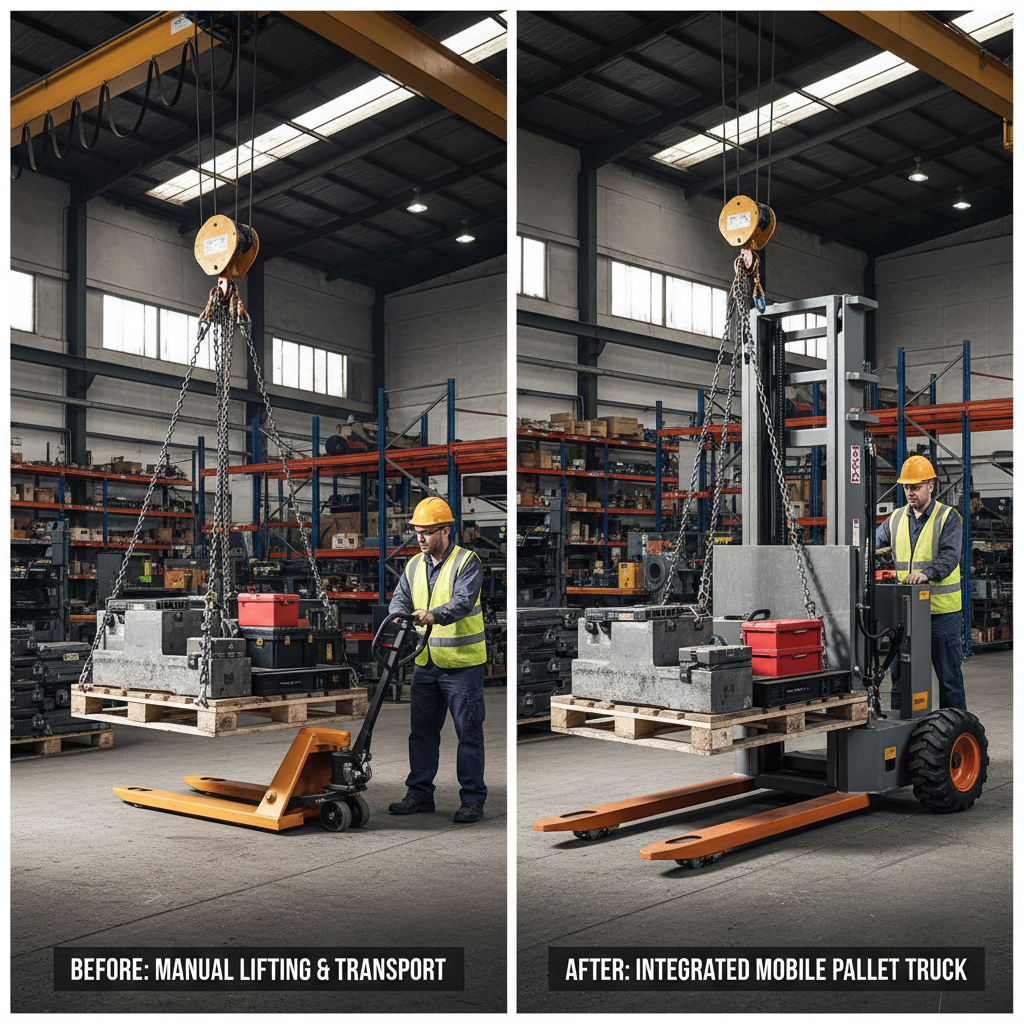 Efficient Material Handling with Mobile Pallet Truck Guide