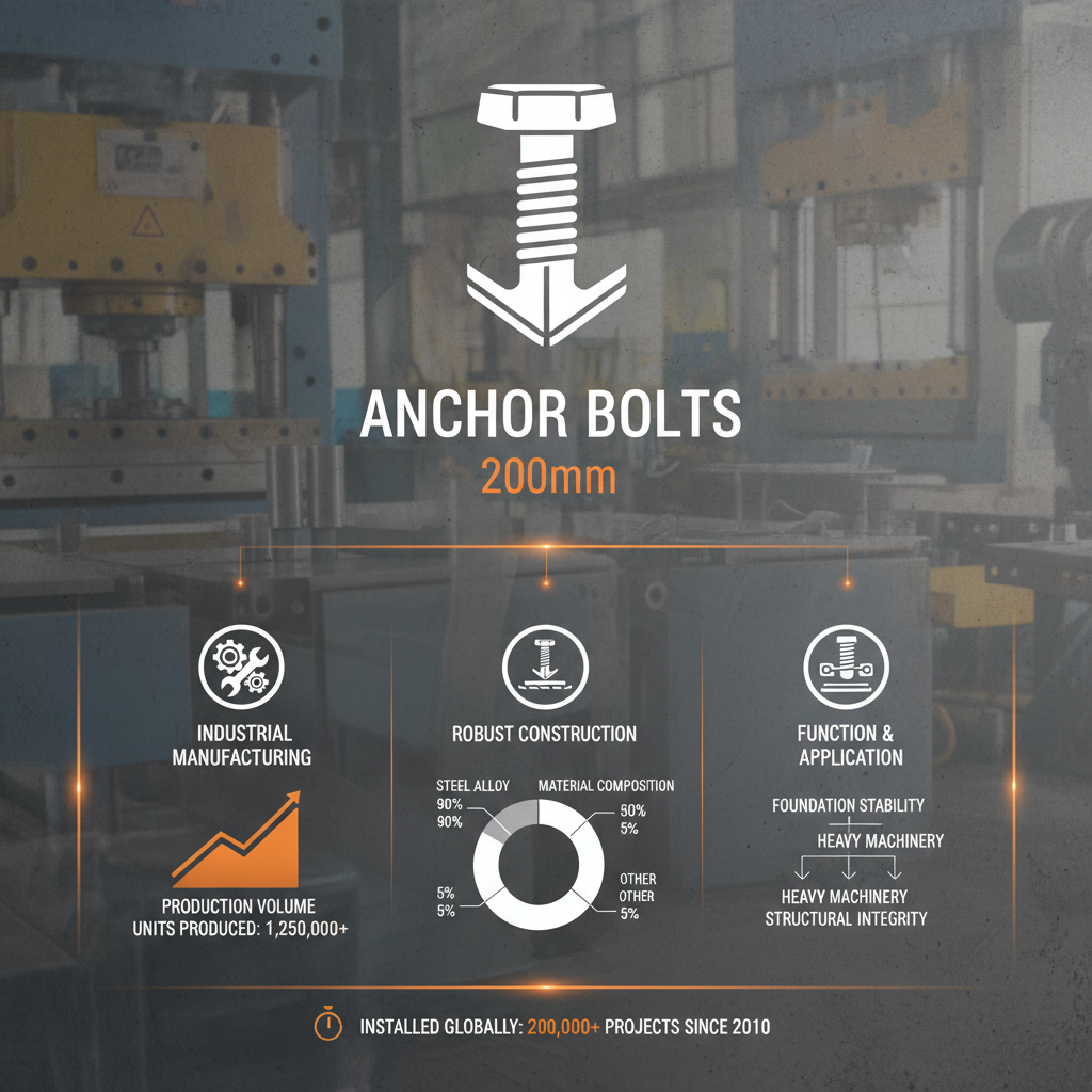 High Strength 200mm Anchor Bolts for Structural Stability
