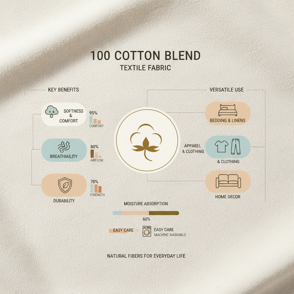 High Performance 100 cotton blend Fabric for Industrial Use