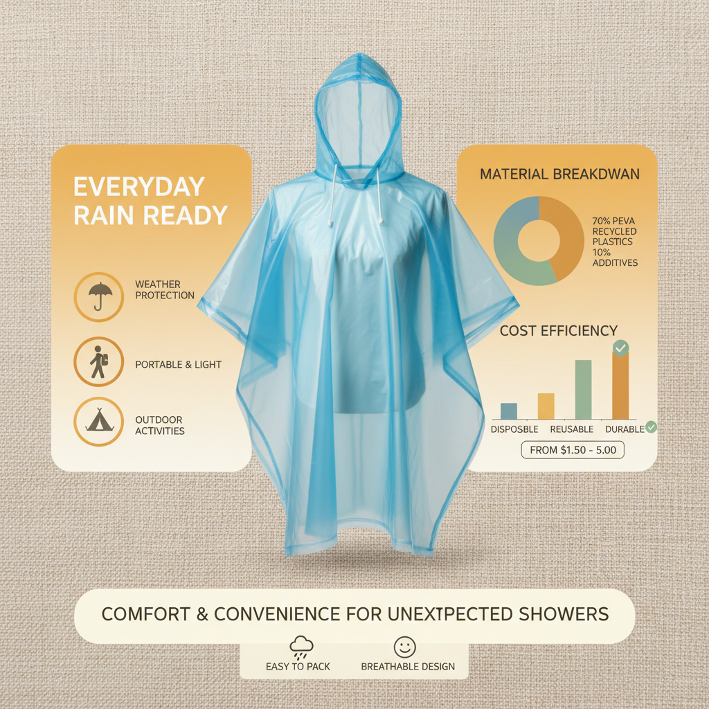 High Quality and Cheap Rain Poncho for Outdoor Protection