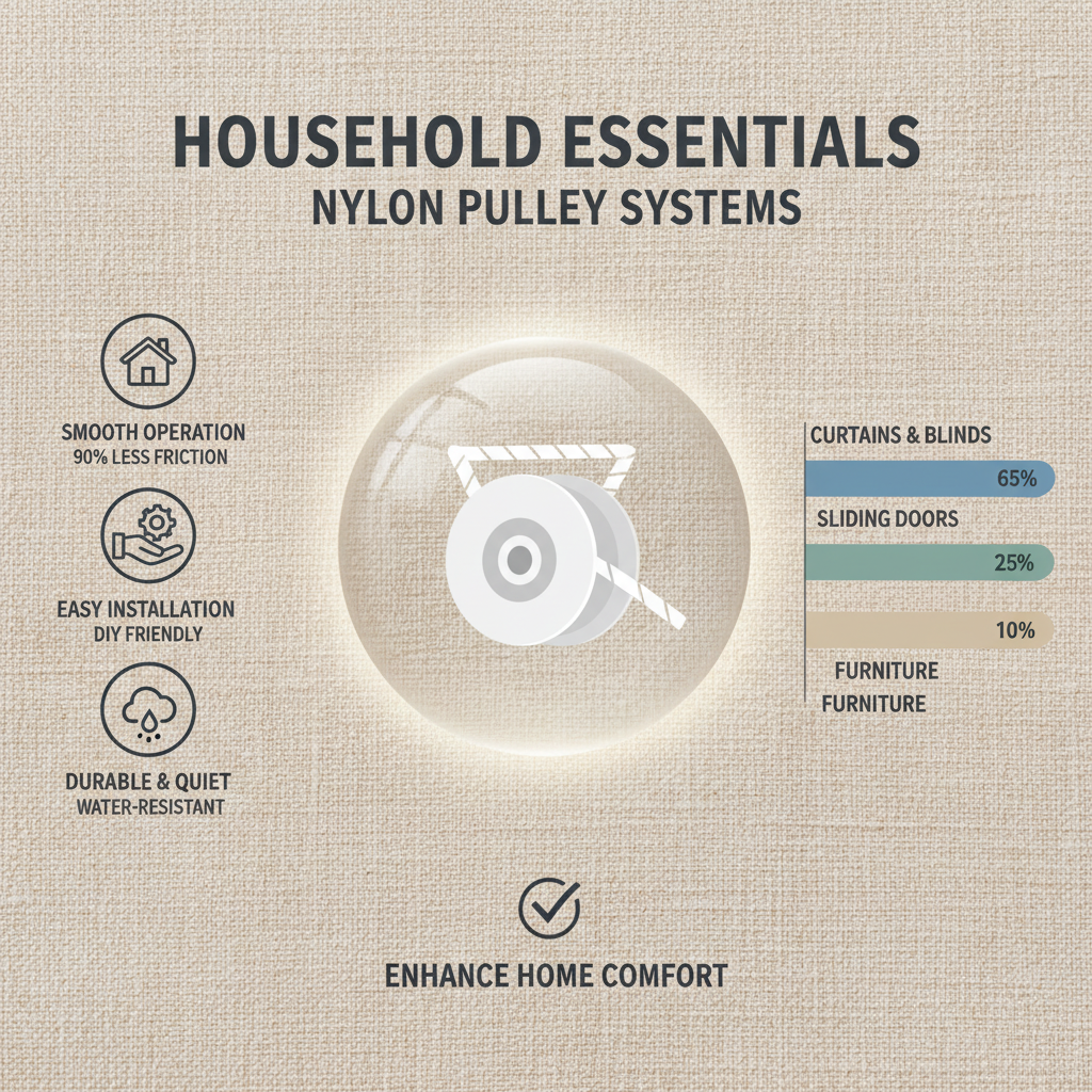 High Performance Nylon Pulley for Industrial Hardware Systems