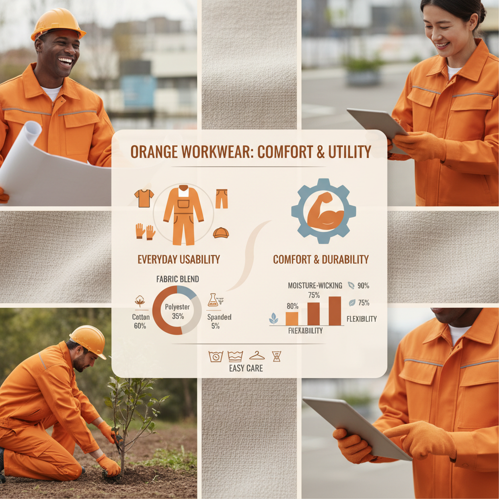 High Visibility Orange Workwear for Industrial Safety Standards