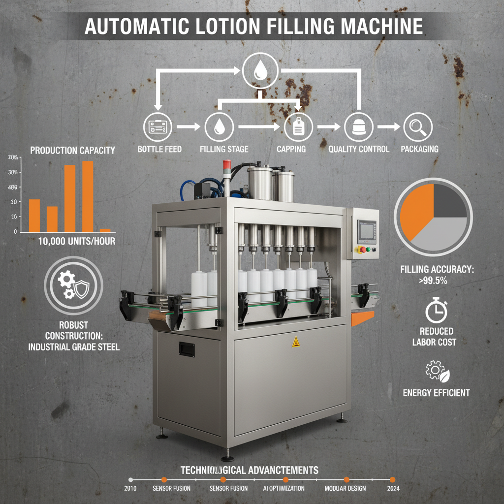 High Precision Automatic Lotion Filling Machine for Industry