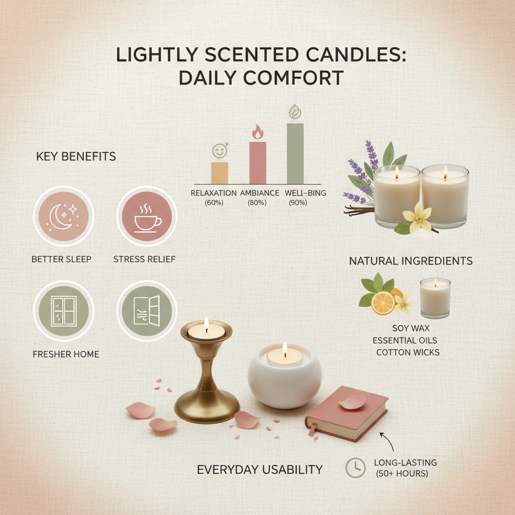The Benefits and Art of Using Lightly Scented Candles