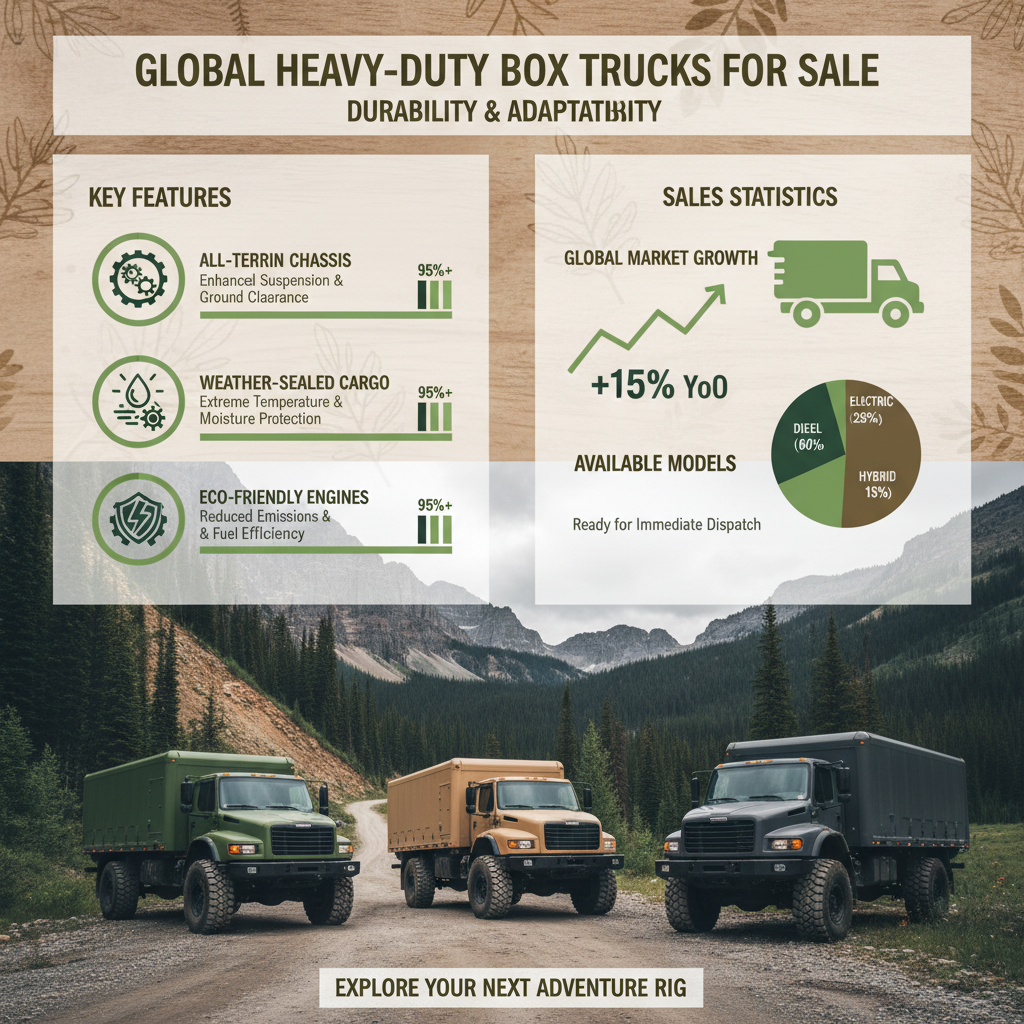 High Quality Heavy Duty Box Trucks for Sale for Logistics