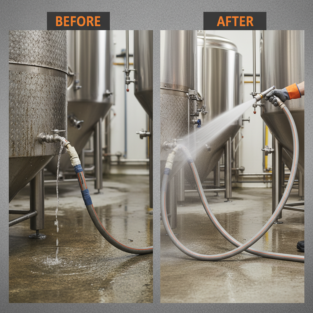 High Quality Brewery Washdown Hose for Industrial Sanitation