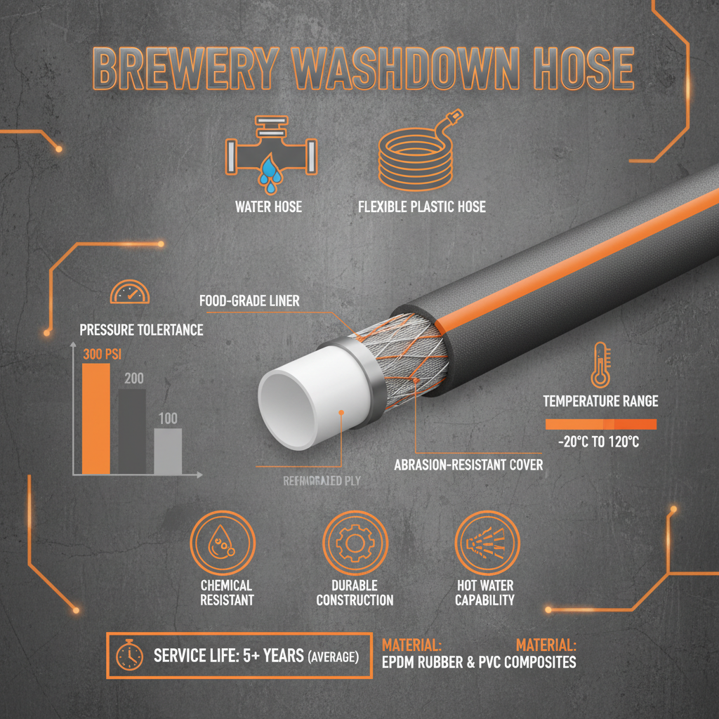 High Quality Brewery Washdown Hose for Industrial Sanitation