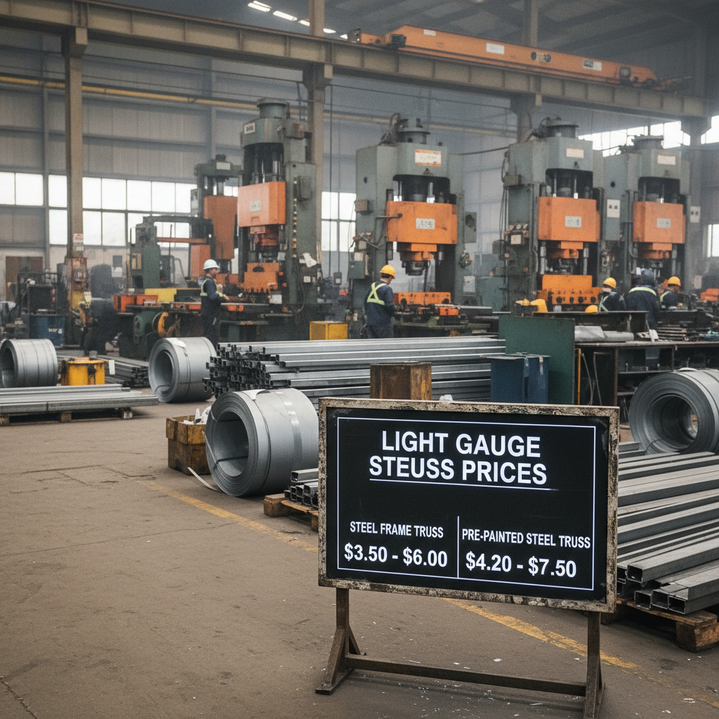light gauge steel truss prices