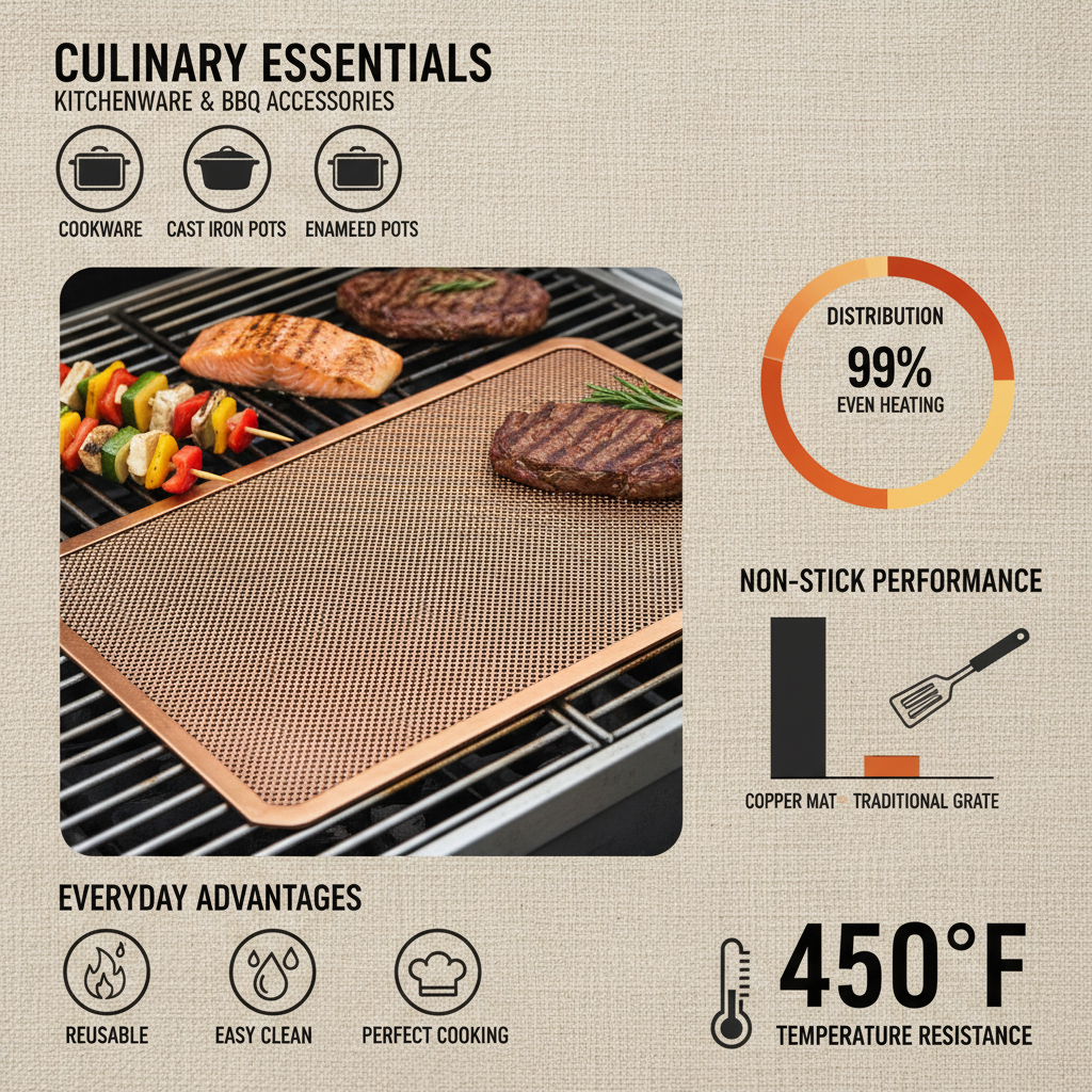 copper bbq grill mat