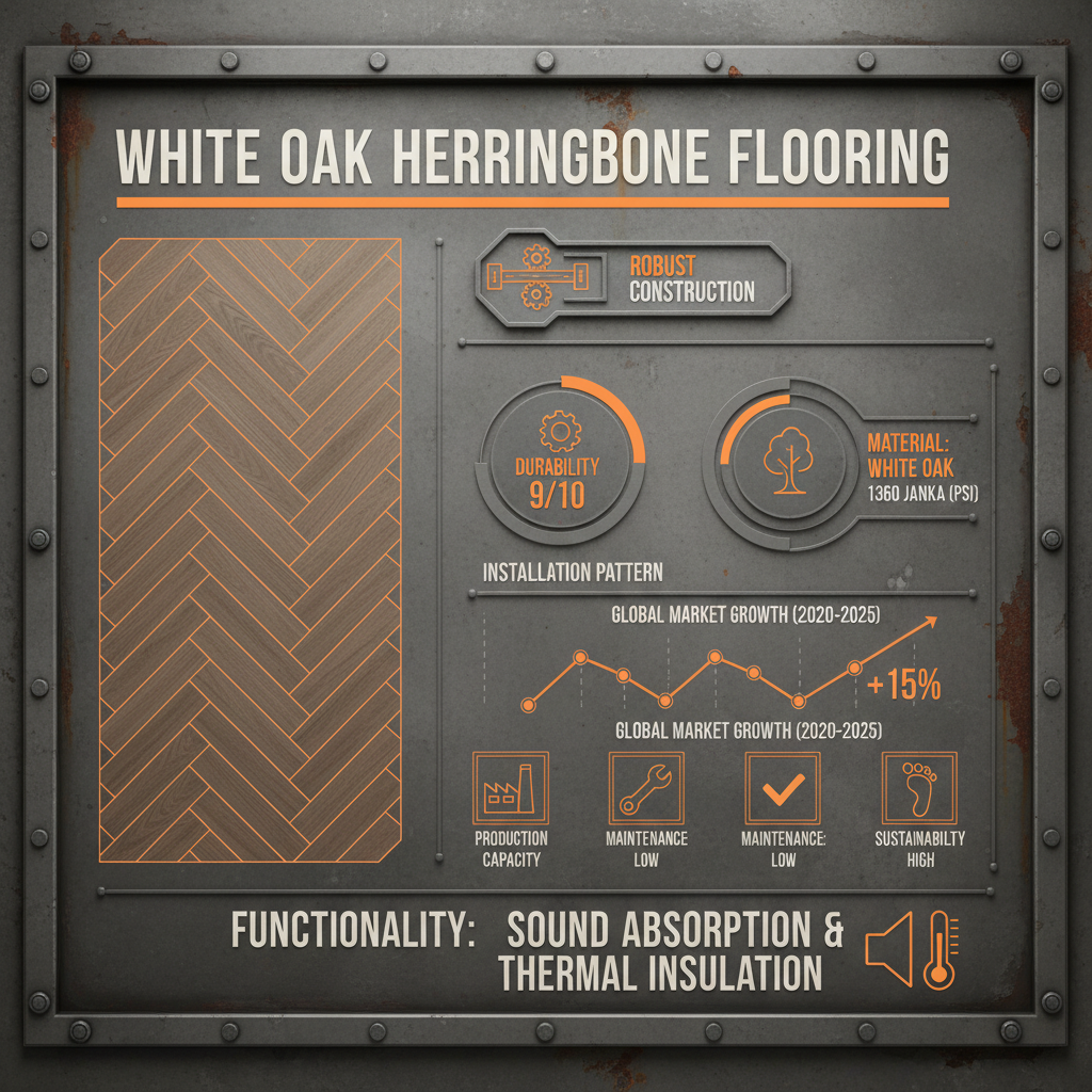 white oak herringbone floor