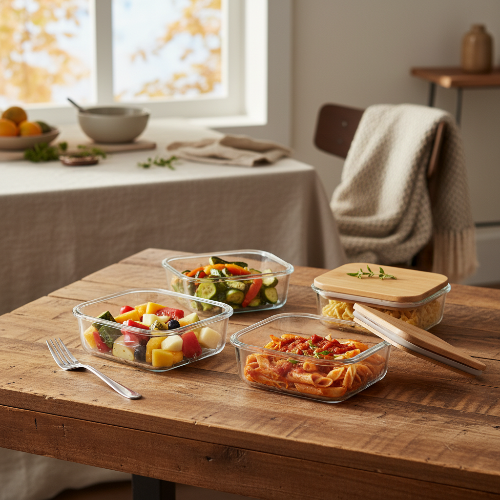 12 oz glass food storage containers