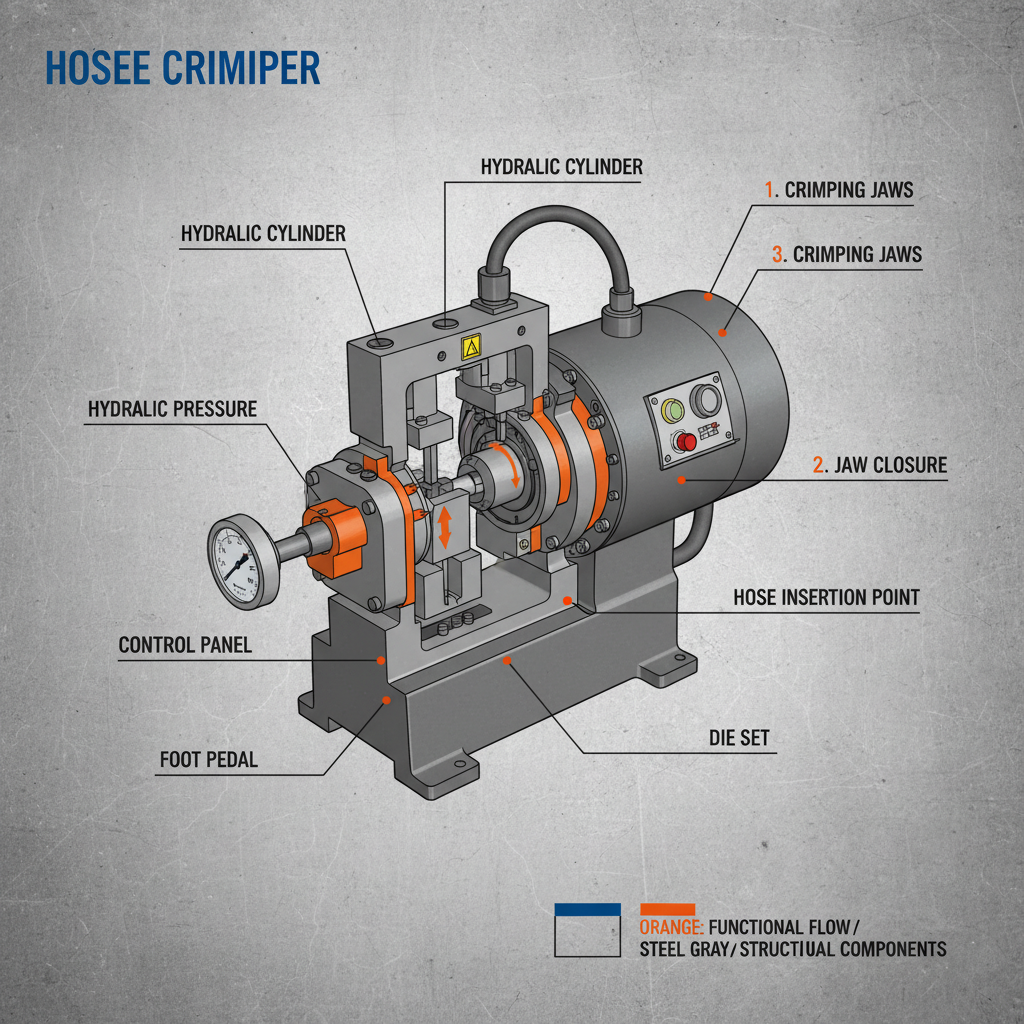 hose crimper hydraulic hose crimping machine