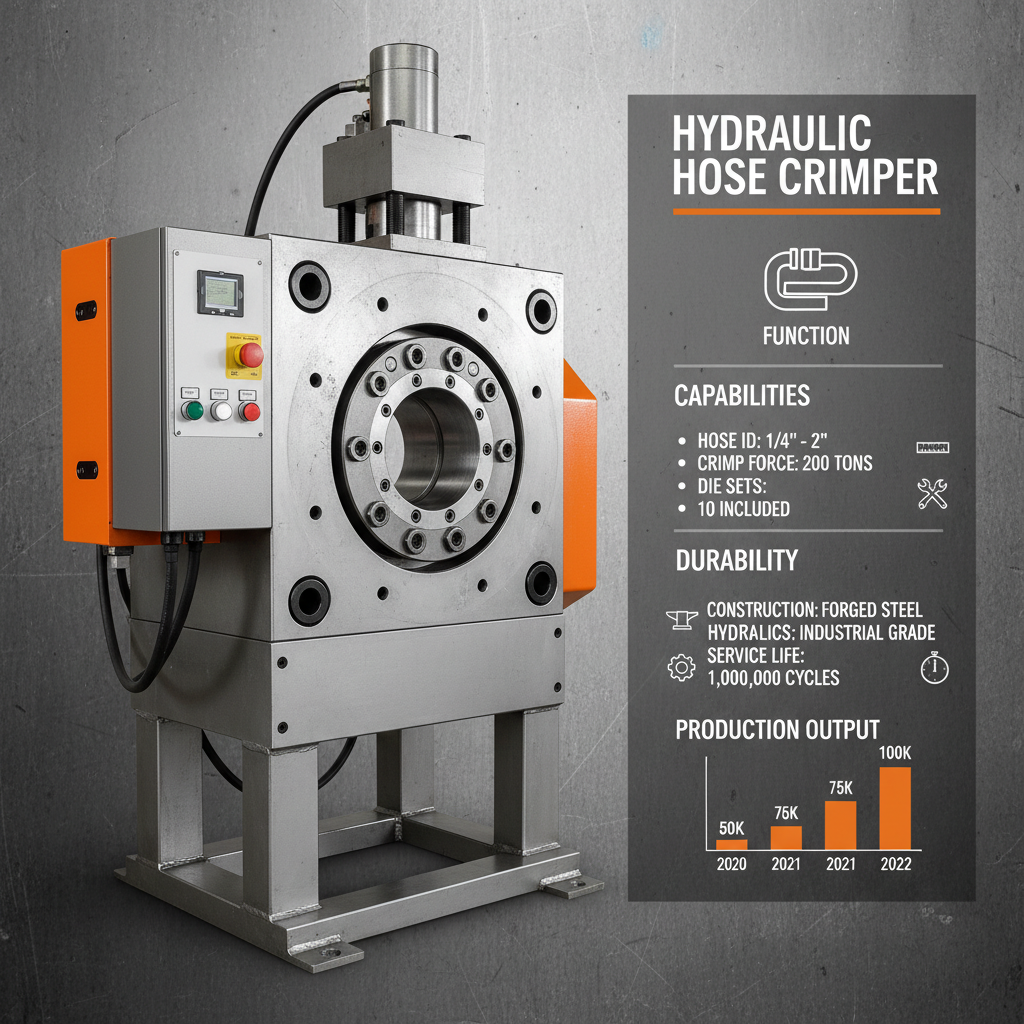hose crimper hydraulic hose crimping machine