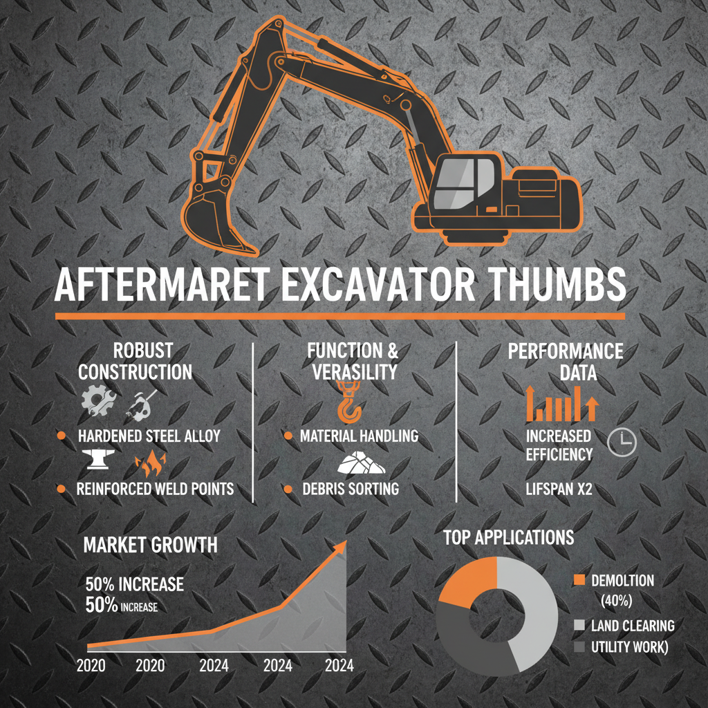 aftermarket excavator thumbs