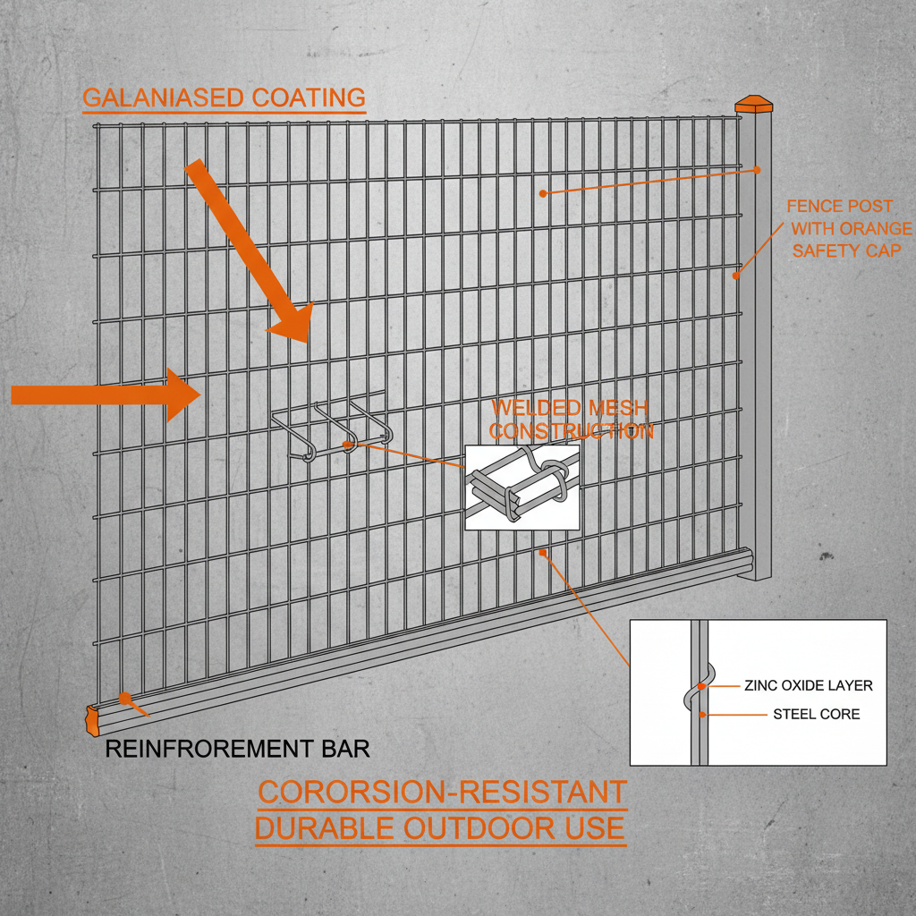 High Performance Industrial galvanised fence mesh Guide