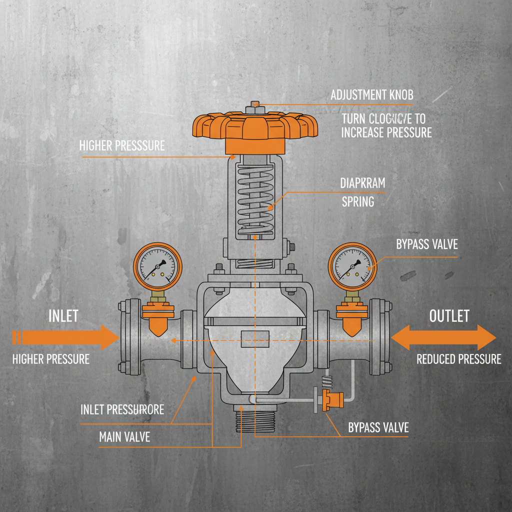 how to adjust water pressure reducing valve