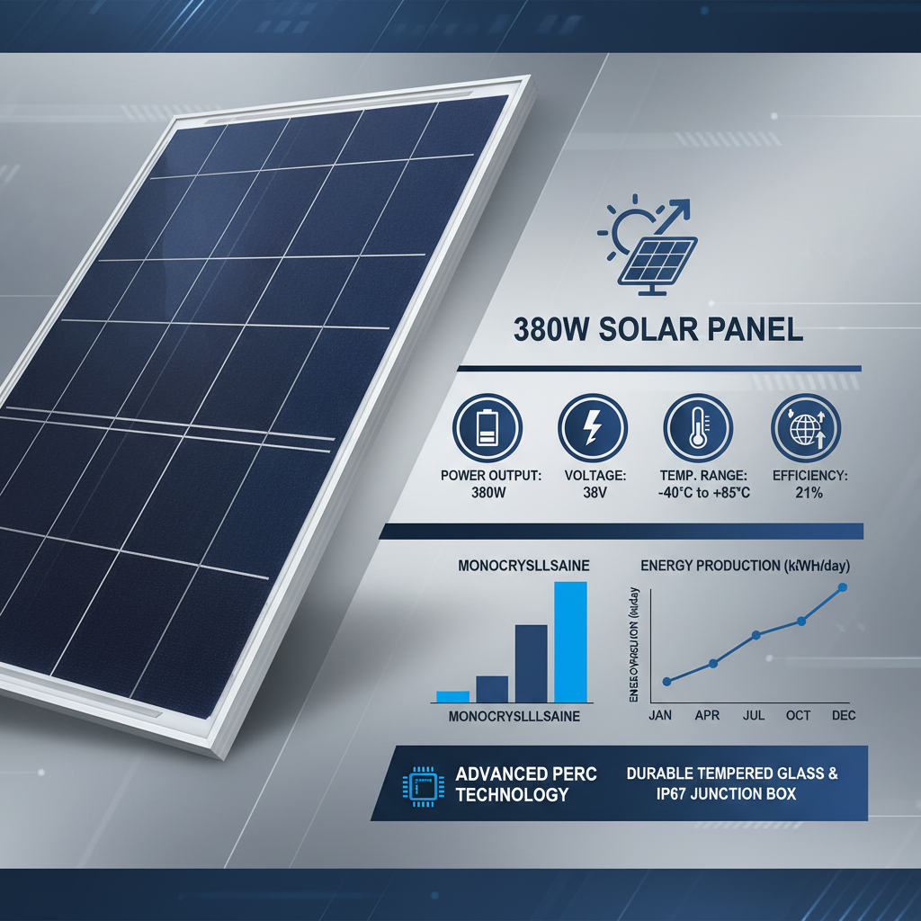 380w solar panel