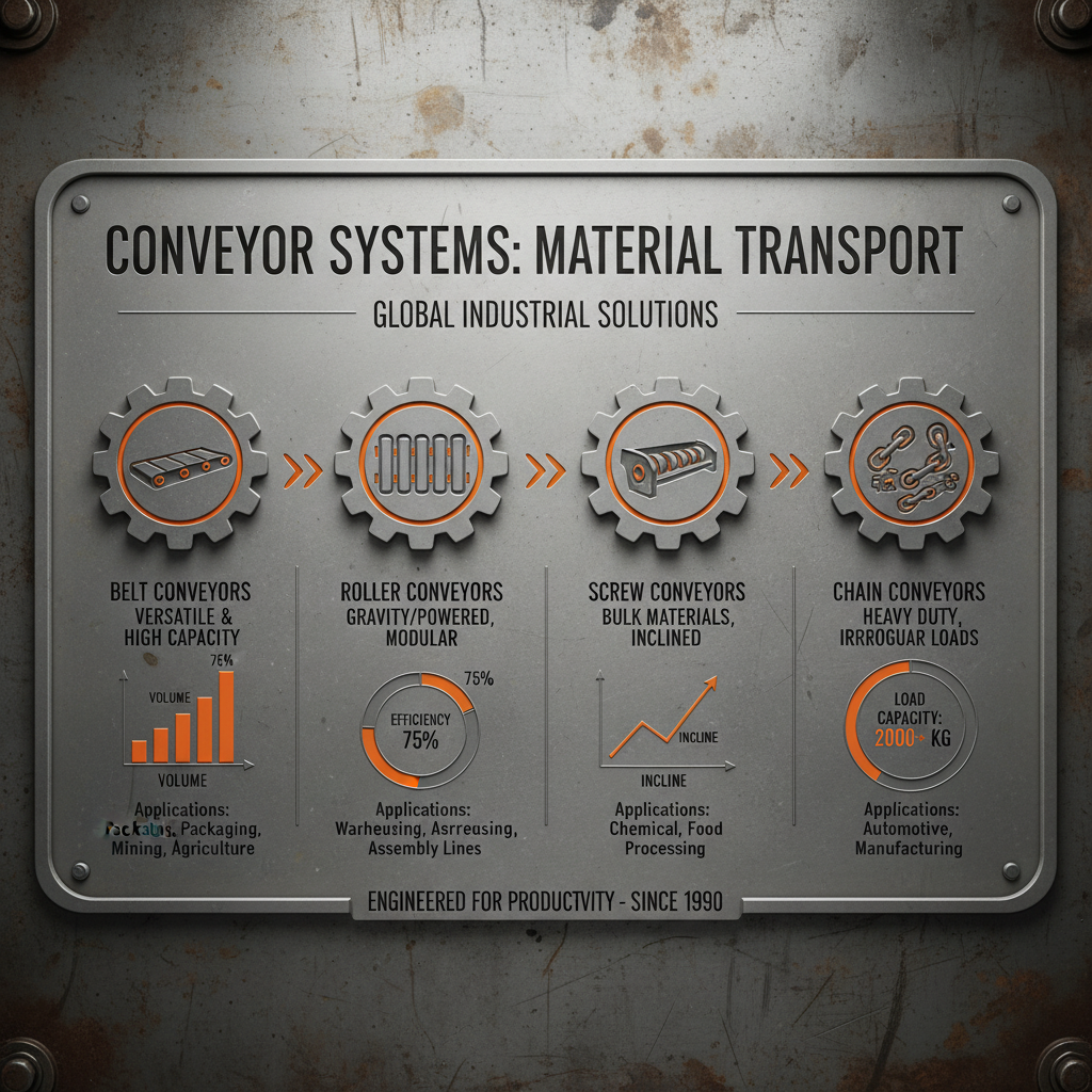 various types of conveyors