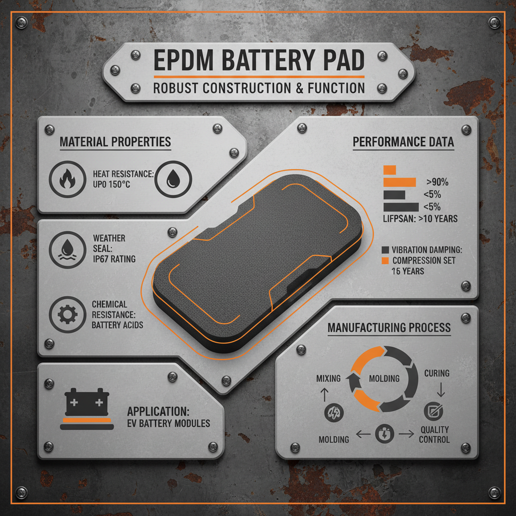 EPDM battery pad