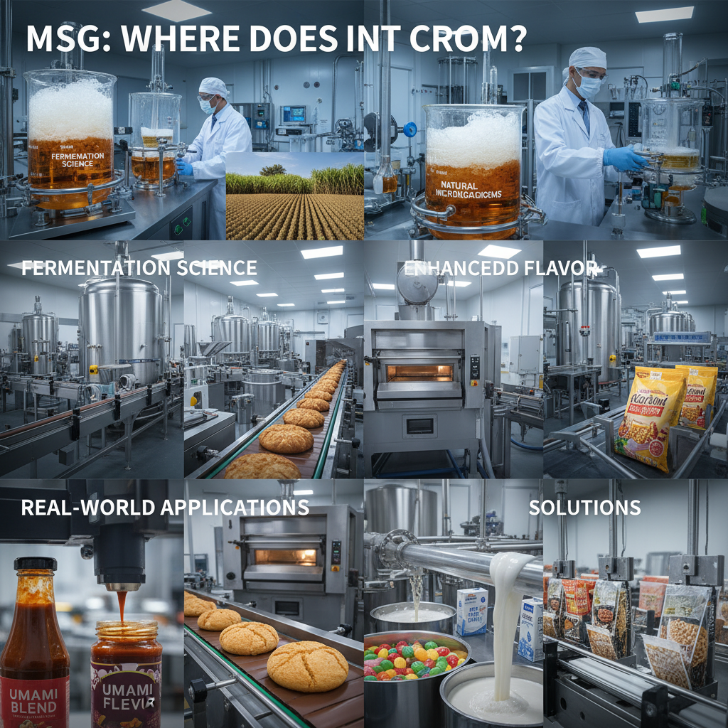 Understanding MSG Where Does It Come From and How Is It Made
