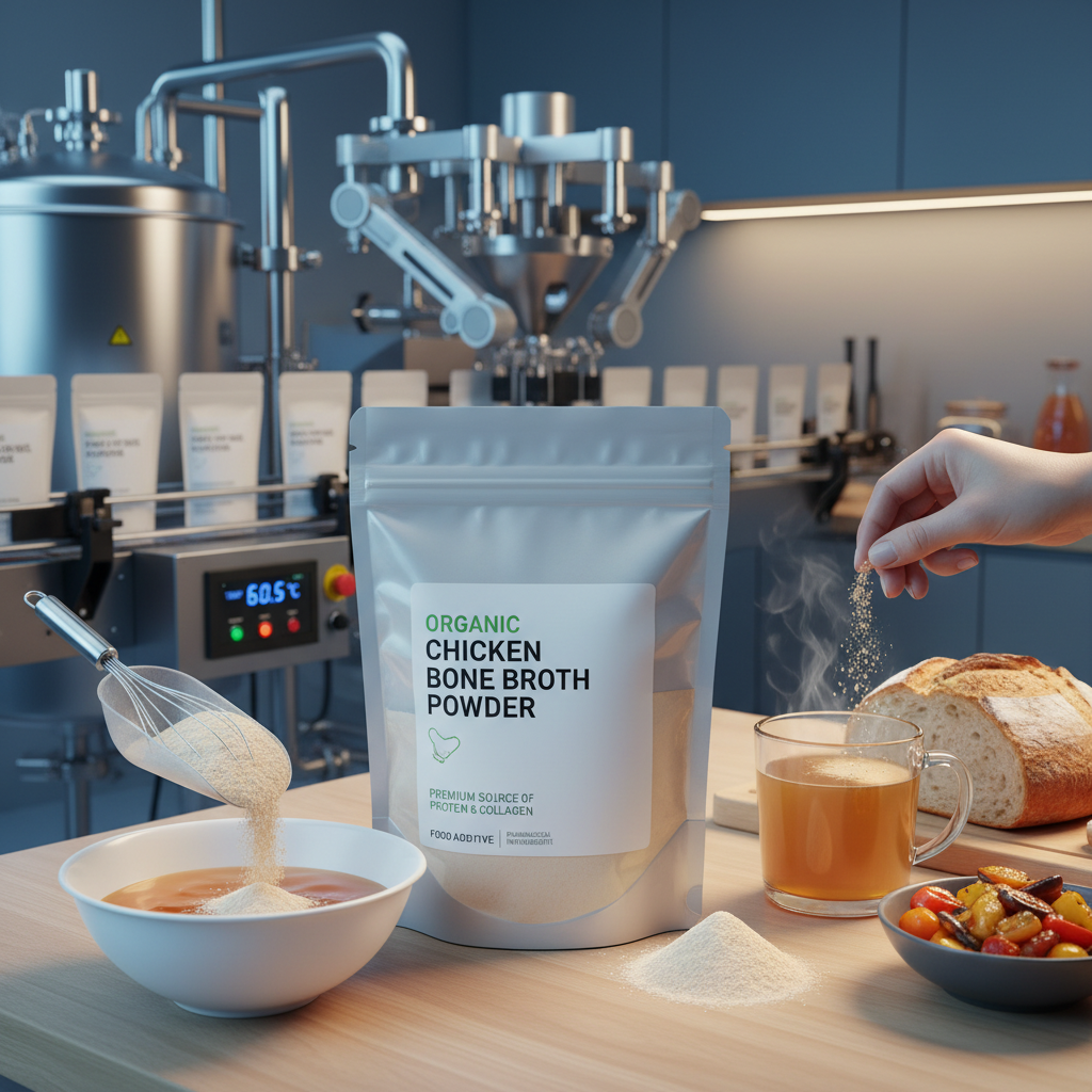 Premium Organic Chicken Bone Broth Powder for Gut Health