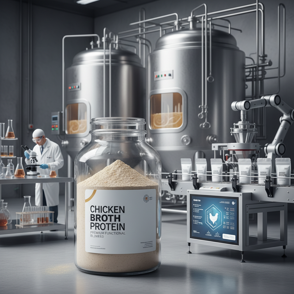 Industrial Applications of High Quality chicken broth protein powder
