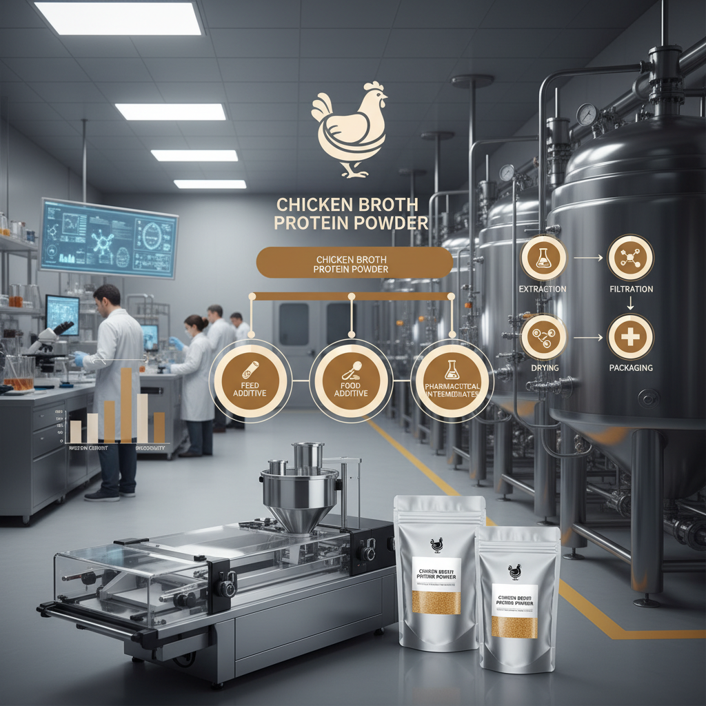Industrial Applications of High Quality chicken broth protein powder
