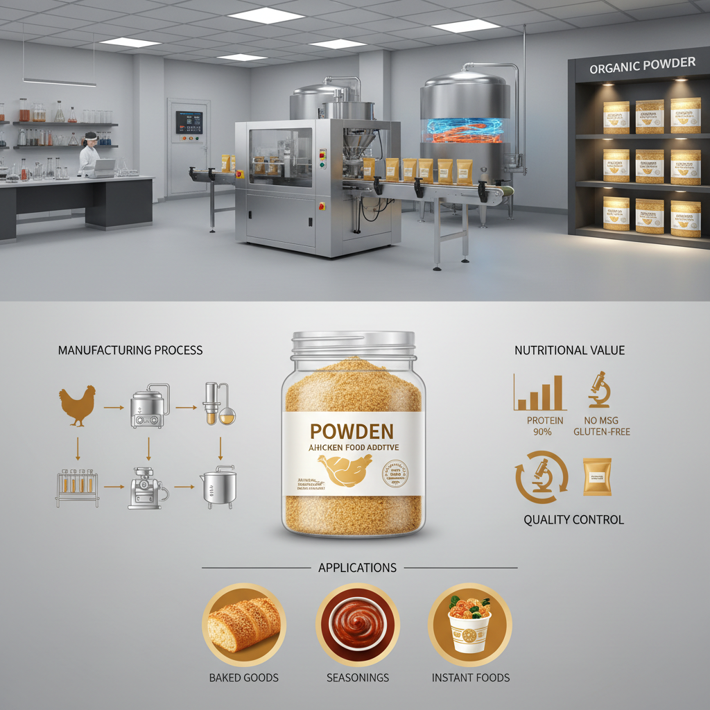 High Quality Organic Chicken Powder for Industrial Food Use