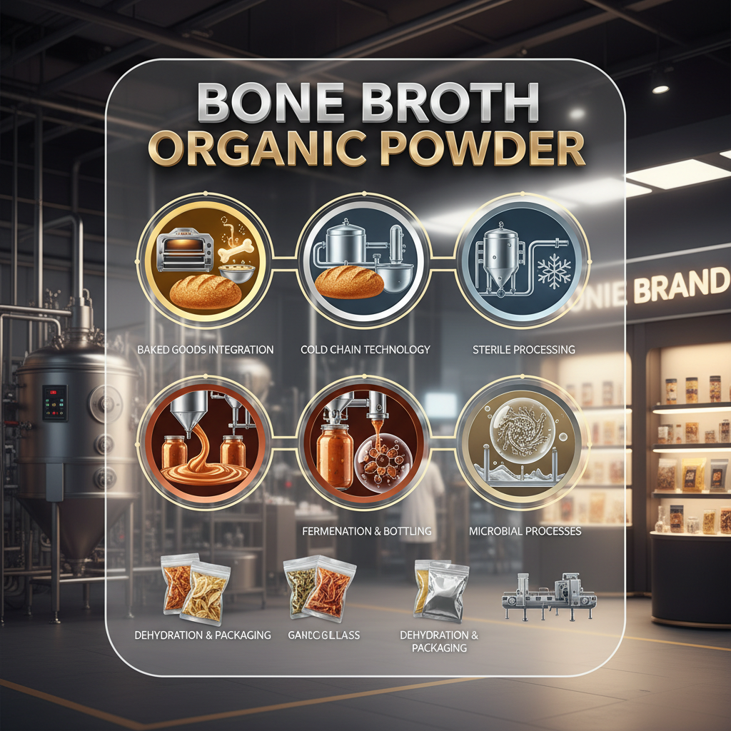 Premium Bone Broth Organic Powder for Industrial Nutrition