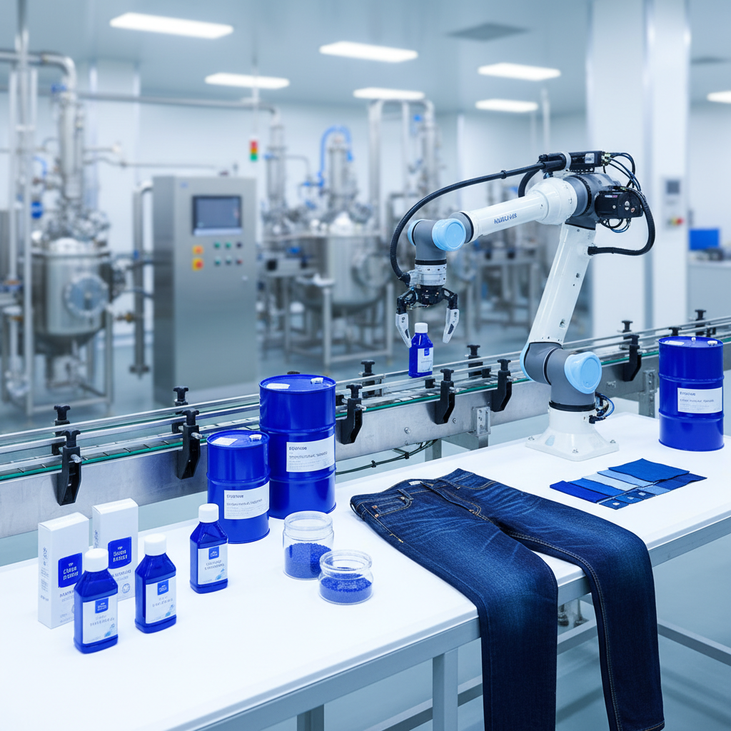Industrial Production and Innovation of indigo dye jeans