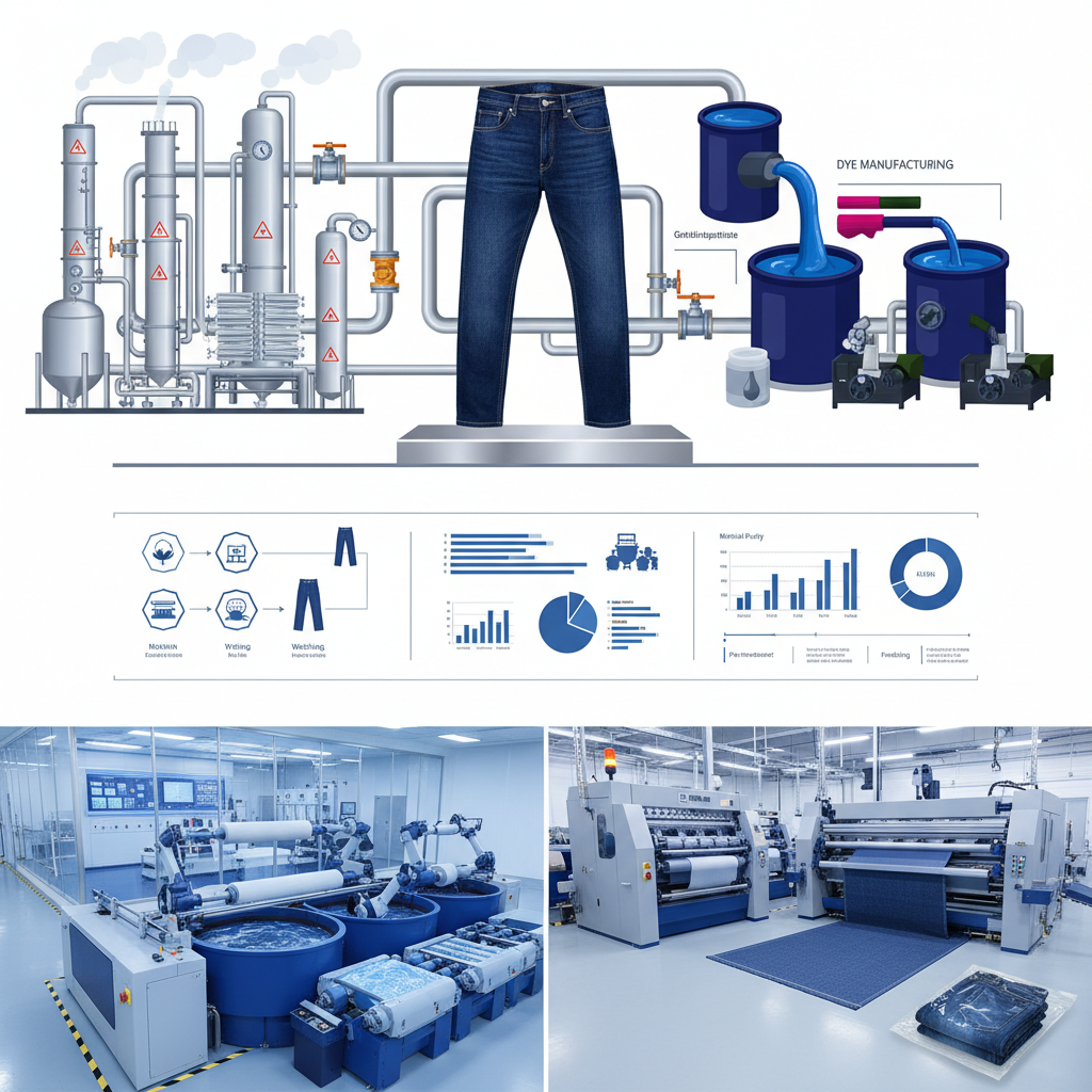 Industrial Production and Innovation of indigo dye jeans