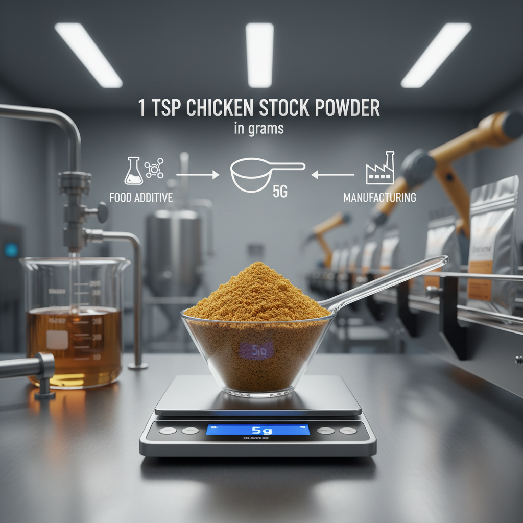 Conversion Guide for 1 tsp chicken stock powder in grams