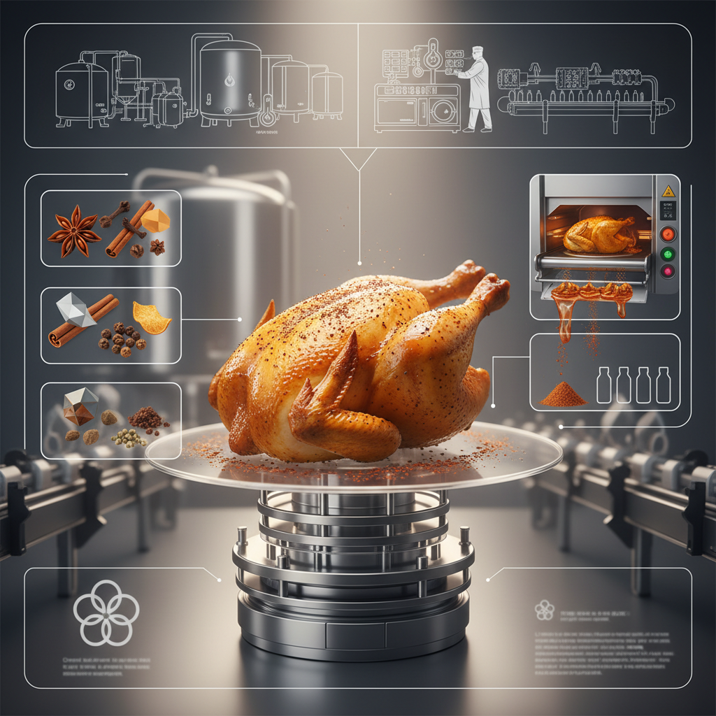 Industrial Production and Application of 5 spice powder chicken