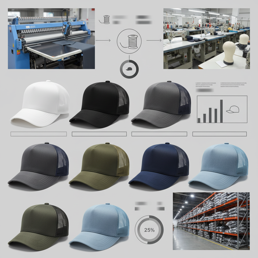 Premium Blank Foam Trucker Hats for Custom Branding and Style