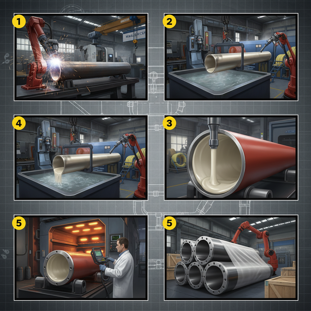 Durable pu lined pipe for chemical plant Industrial Solutions